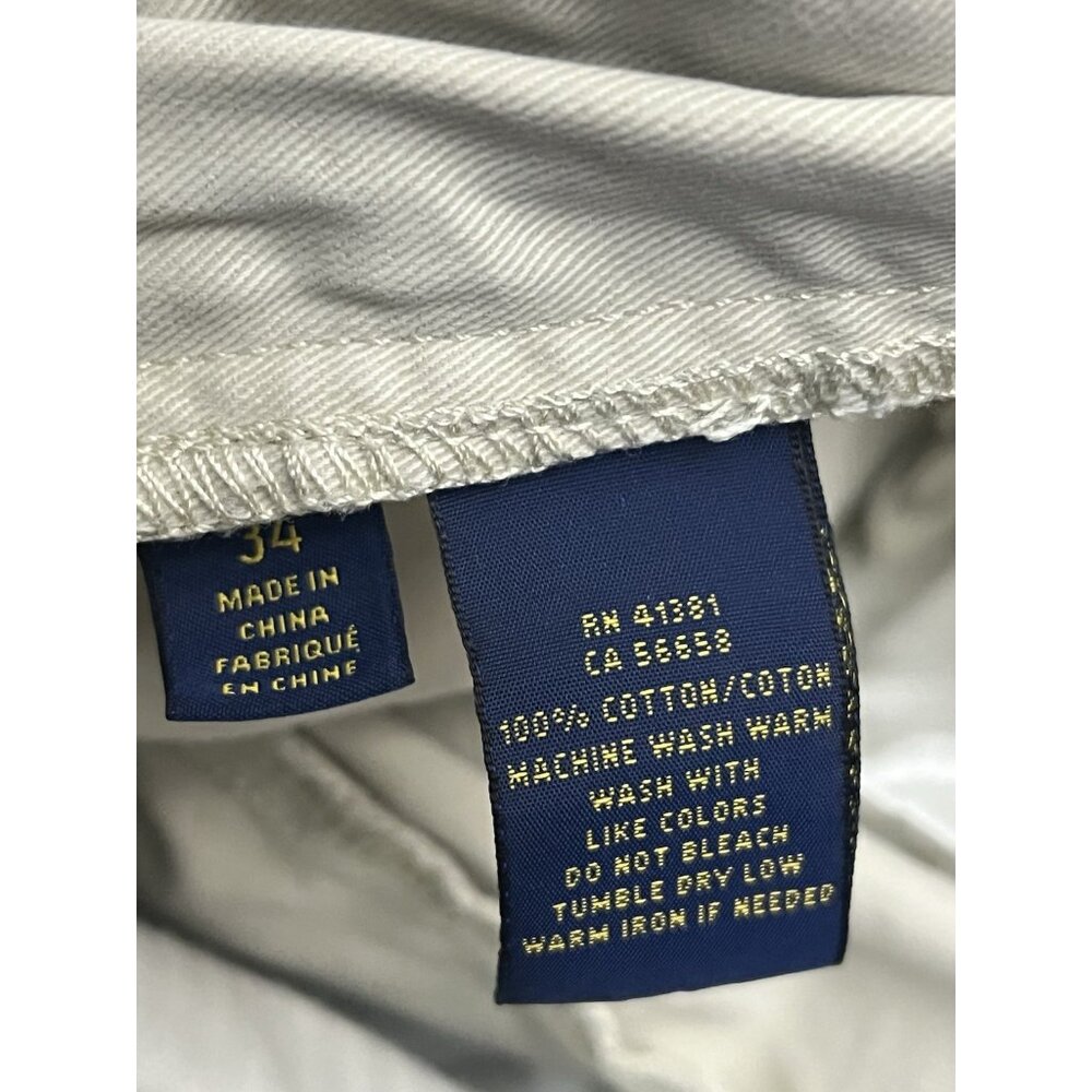 Polo Ralph Lauren Chino Shorts Khaki Beige Mens 34 - Picture 4 of 9